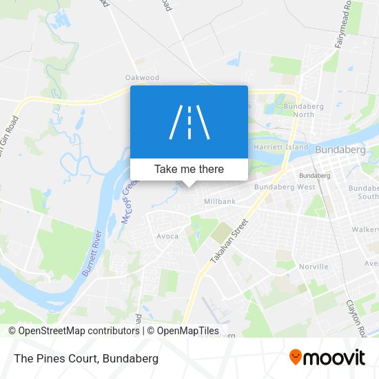 The Pines Court map