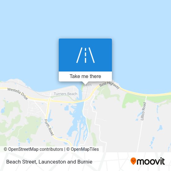 Beach Street map