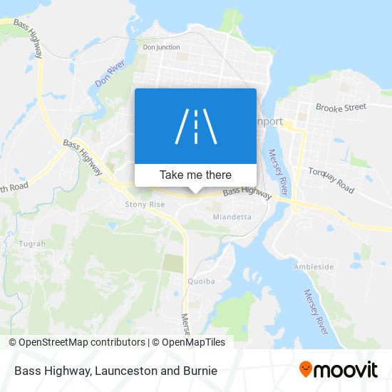 Bass Highway map