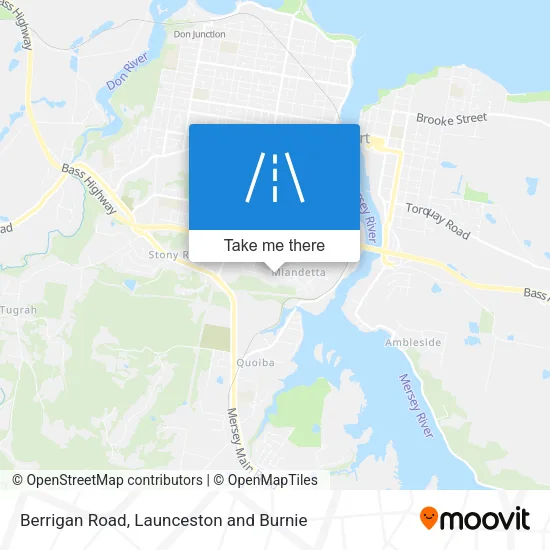 Berrigan Road map