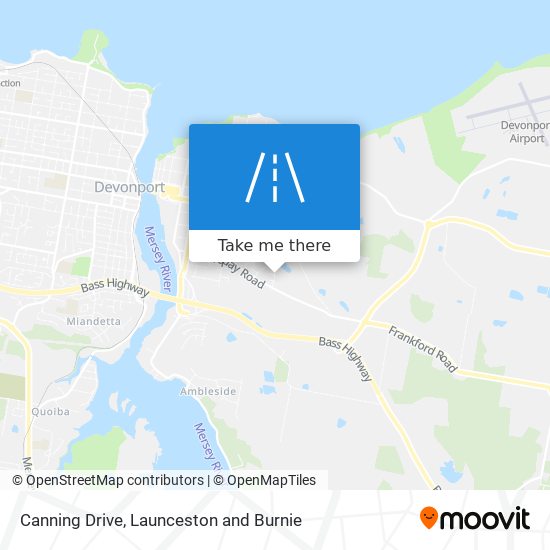 Canning Drive map