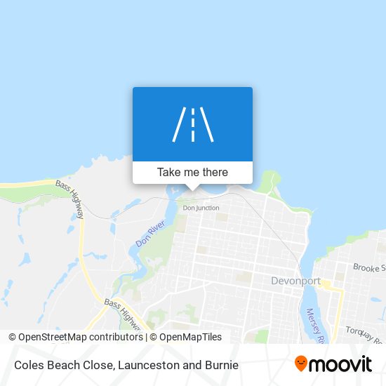 Coles Beach Close map