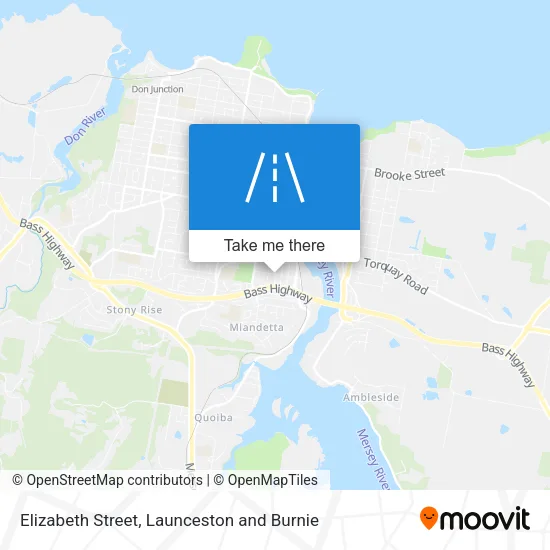 Mapa Elizabeth Street