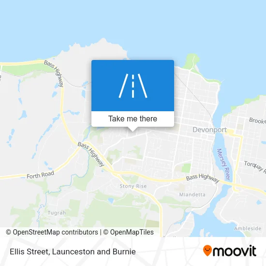 Ellis Street map