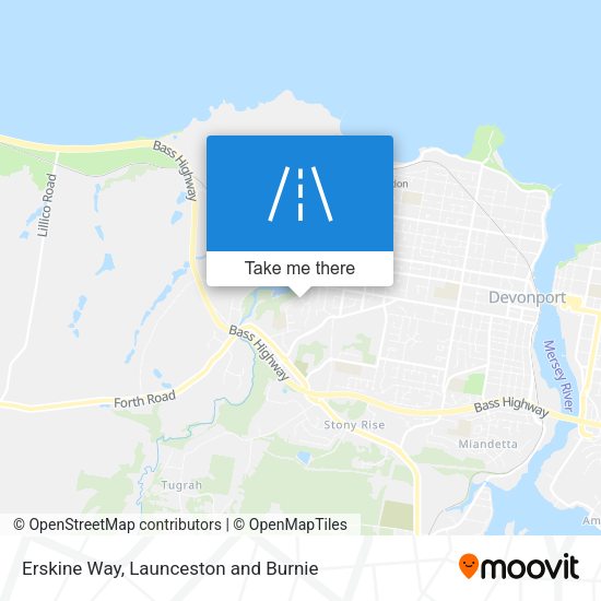 Erskine Way map