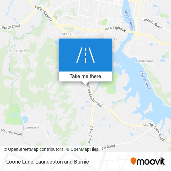Loone Lane map