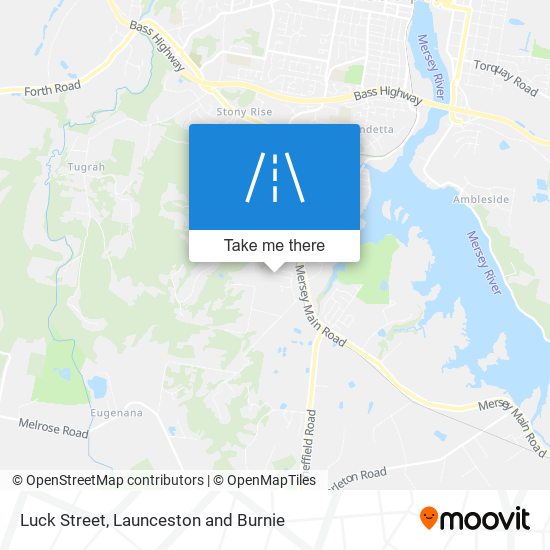 Luck Street map