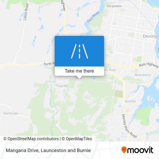 Mangana Drive map