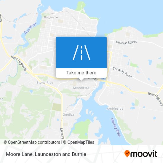 Moore Lane map