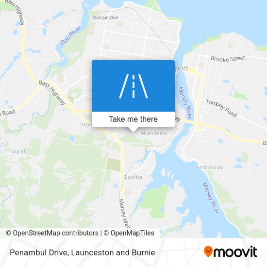 Penambul Drive map