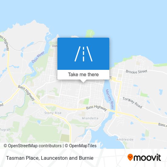 Tasman Place map