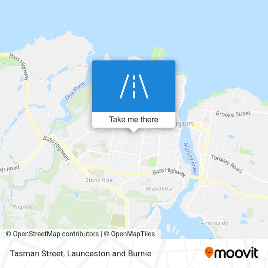 Tasman Street map