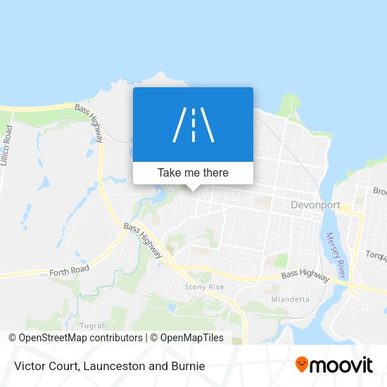 Victor Court map