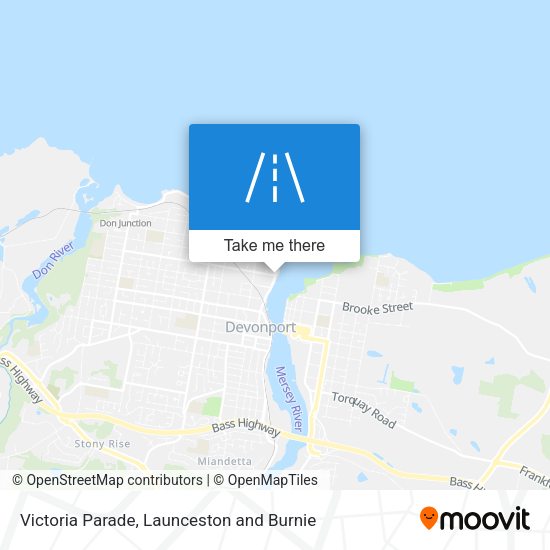 Victoria Parade map