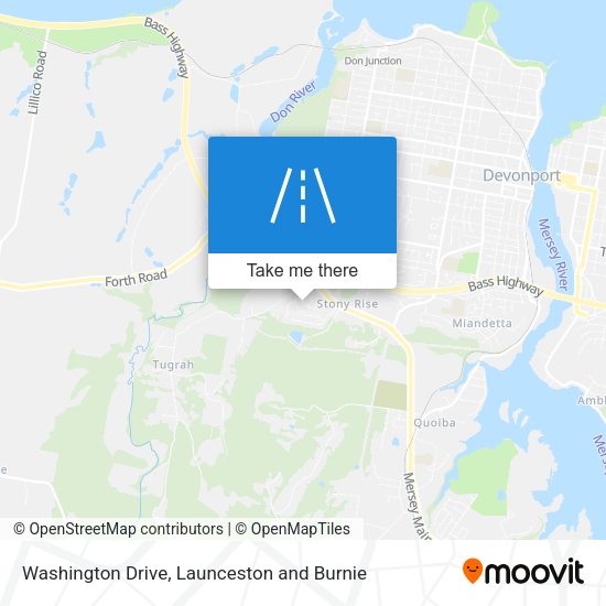 Washington Drive map