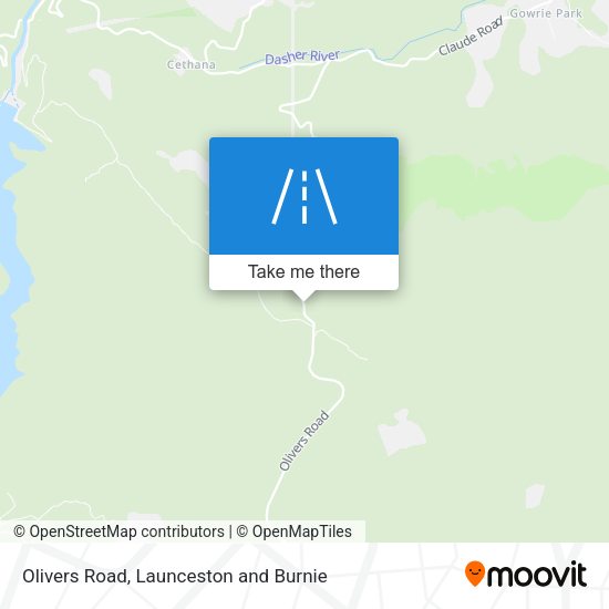 Olivers Road map