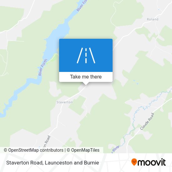 Staverton Road map