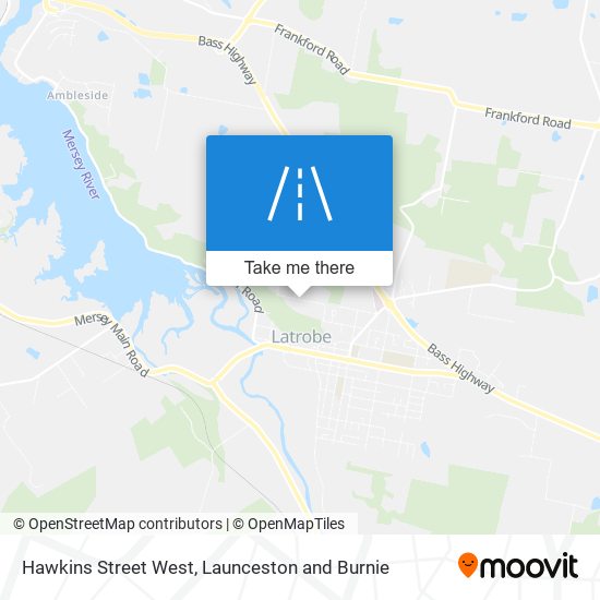 Hawkins Street West map