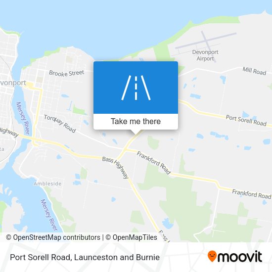 Port Sorell Road map