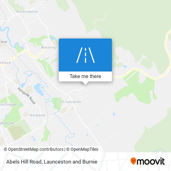 Abels Hill Road map