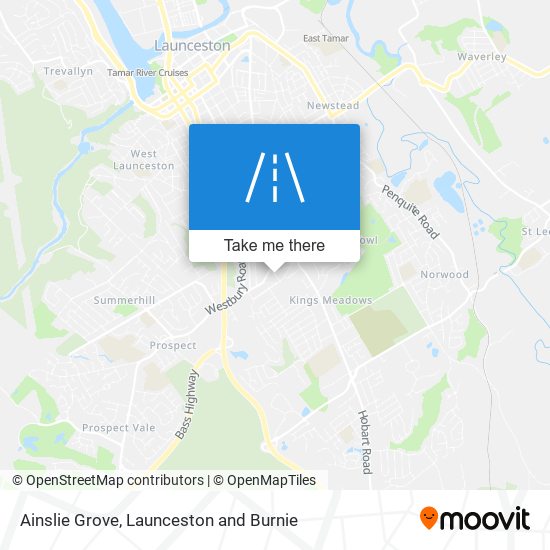 Ainslie Grove map