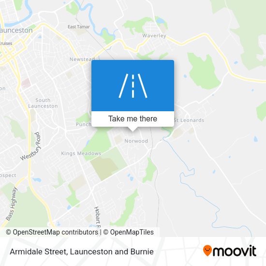 Armidale Street map