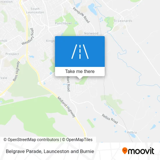Belgrave Parade map
