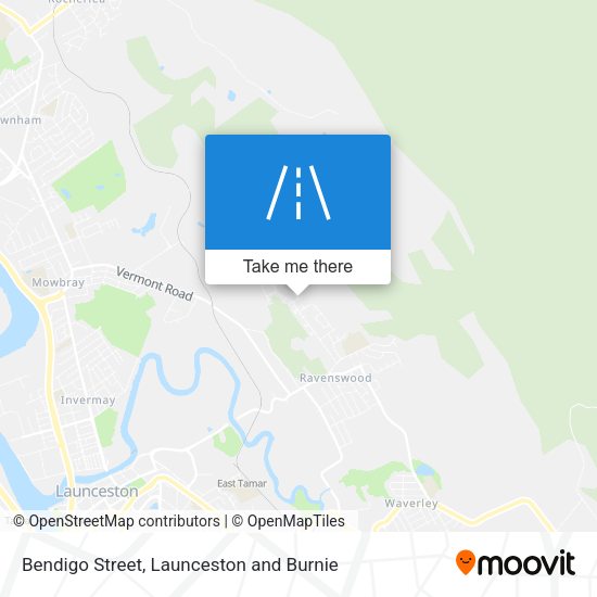 Bendigo Street map