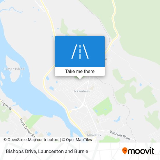 Bishops Drive map