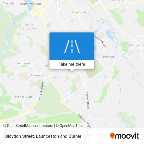 Blaydon Street map