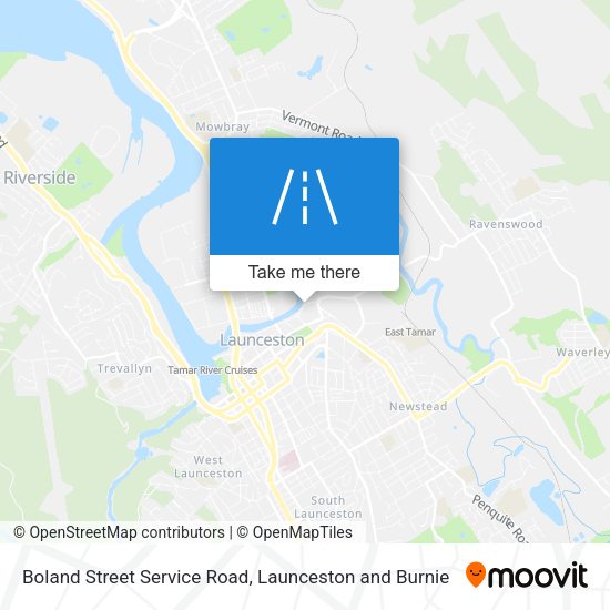 Boland Street Service Road map