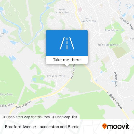 Bradford Avenue map