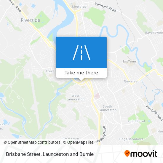 Brisbane Street map