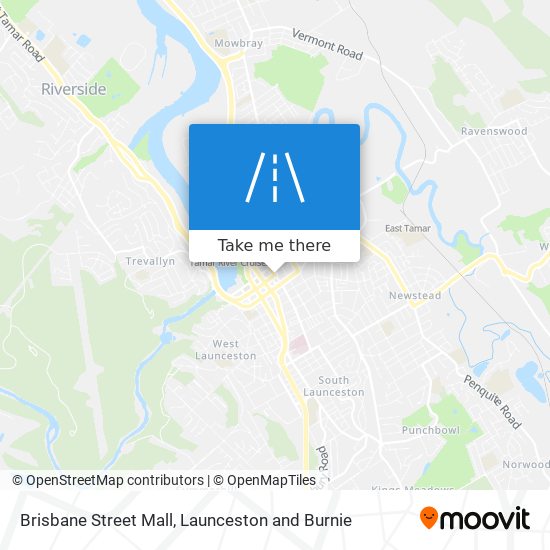 Brisbane Street Mall map
