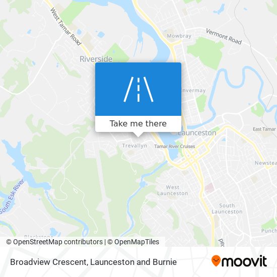 Broadview Crescent map