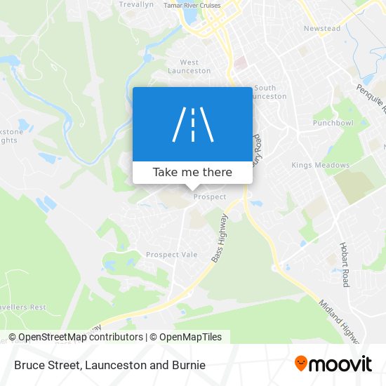 Bruce Street map
