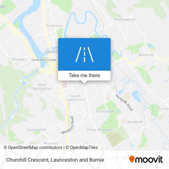 Churchill Crescent map