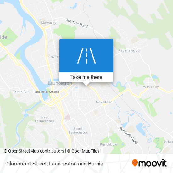 Claremont Street map