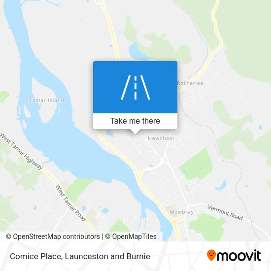 Comice Place map