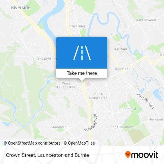 Crown Street map