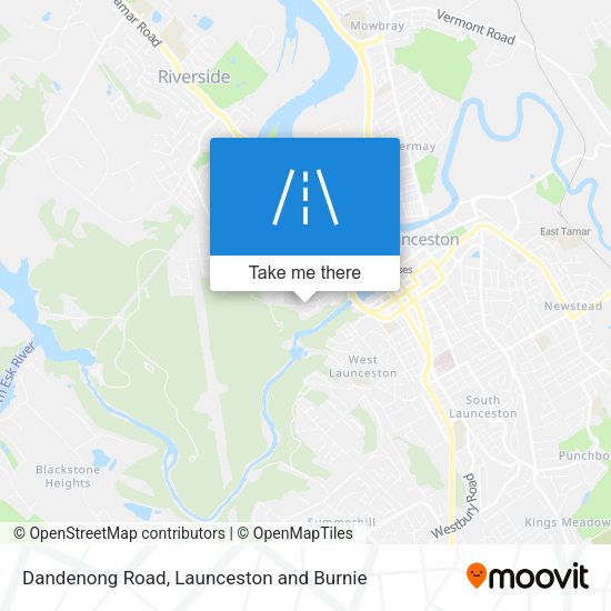 Dandenong Road map