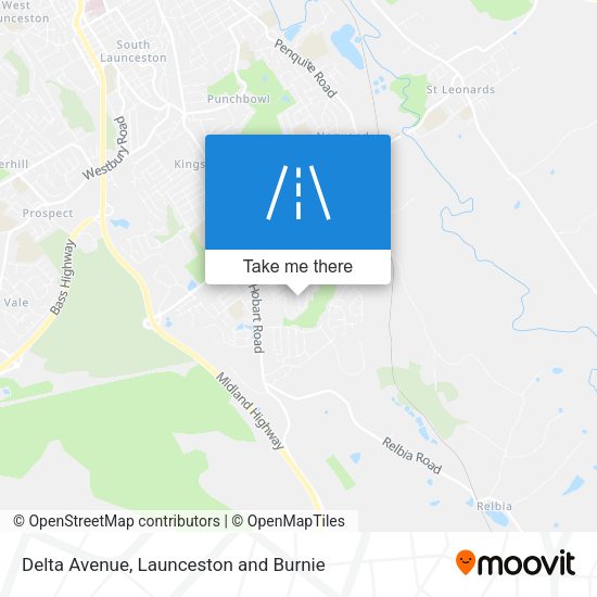 Delta Avenue map