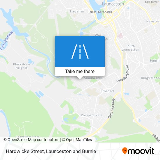 Hardwicke Street map