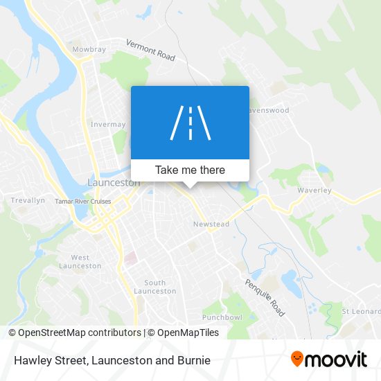 Hawley Street map