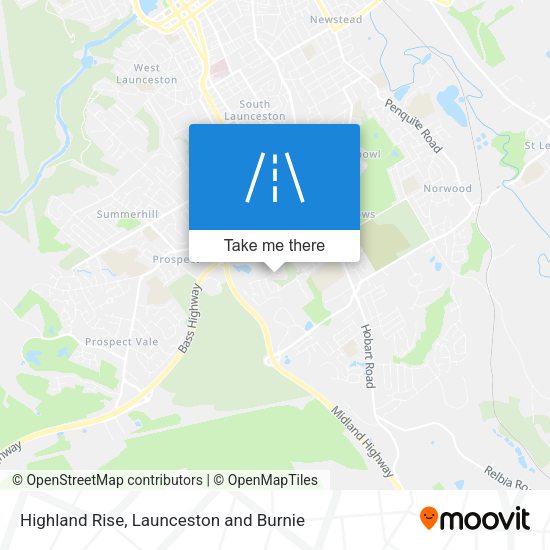 Highland Rise map