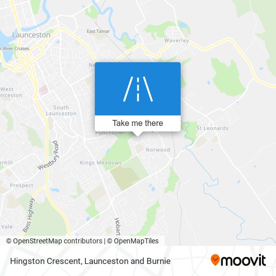 Hingston Crescent map