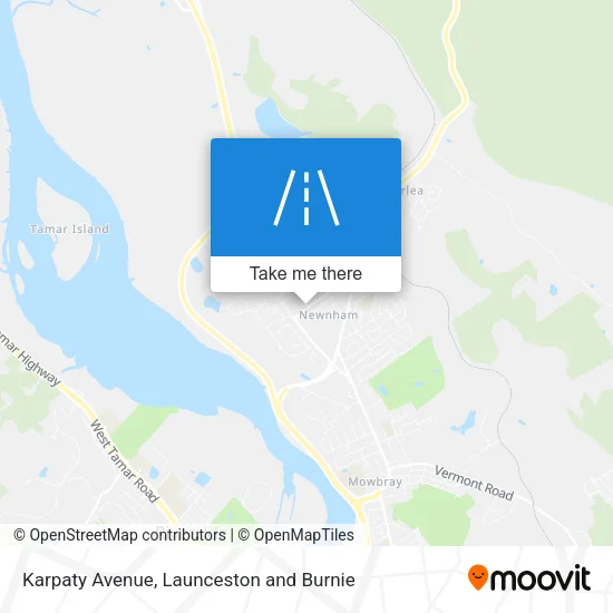 Karpaty Avenue map
