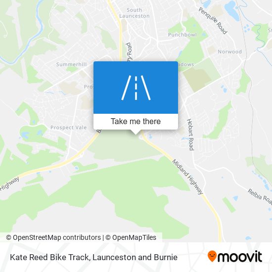 Kate Reed Bike Track map