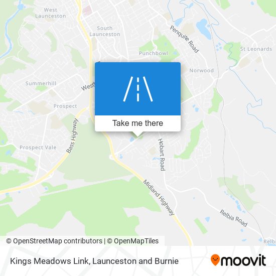 Kings Meadows Link map