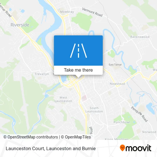 Launceston Court map